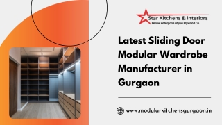 Latest Sliding Door Modular Wardrobe Manufacturer in Gurgaon