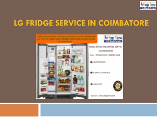 LG Fridge service in Coimbatore