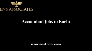 Accountant Jobs in Kochi