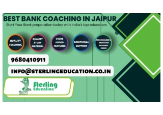 Best-Bank Coaching In Jaipur Sterling Education