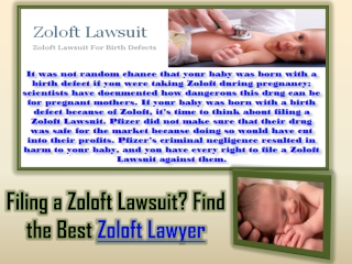 Zoloft Lawyer