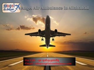 Book Angel Air Ambulance Service in Allahabad with Well-furnished ICU setup