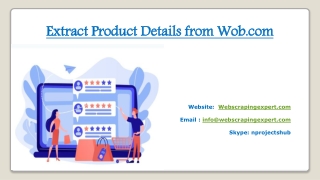 Extract Product Details from Wob.com