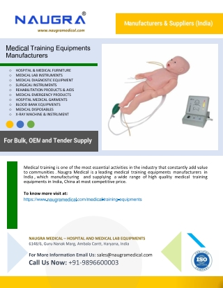 Medical Training Equipments Manufacturers