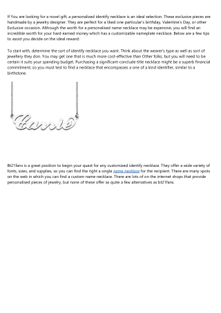 5 Real-Life Lessons About custom name necklace