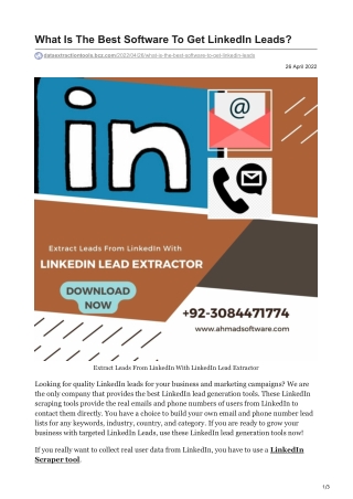 What Is The Best Software To Get LinkedIn Leads