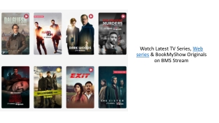 Watch Latest TV Series, Web series & BookMyShow Originals on BMS Stream