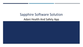 Adani Health And Safety App