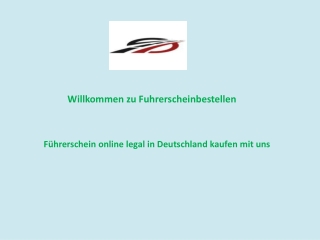 Führerschein online legal in Deutschland kaufen mit uns