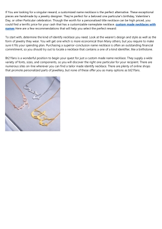 name necklace: All the Stats, Facts, and Data You'll Ever Need to Know