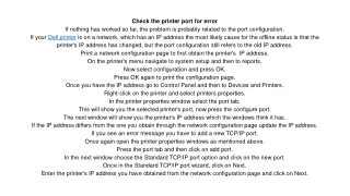 dell printer offline