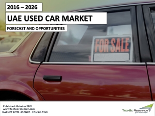 UAE Used Car Market Forecast and Opportunities 2026