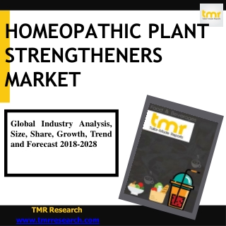 Global Homeopathic Plant Strengtheners Market Is Projected To Witness Intense G