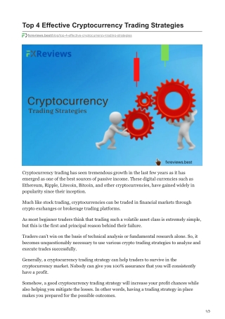 fxreviews.best-Top 4 Effective Cryptocurrency Trading Strategies
