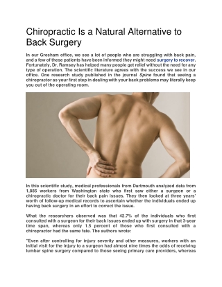 Chiropractic Is a Natural Alternative to Back Surgery-converted