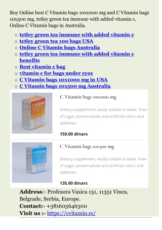 vitamin c for bags under eyes