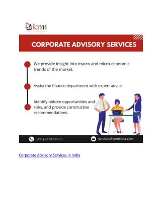 Corporate Advisory Services in India