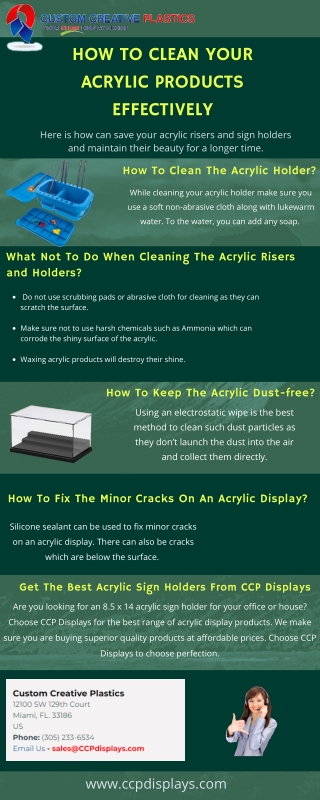 How To Clean Your Acrylic Products Effectively