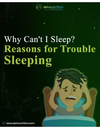 Why can't i sleep - Sleep Inducer Supplements for Sleeping Problems - Detonutri