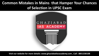 Common Mistakes for UPSC Preparation | Get Best UPSC Coaching | Call 8851330108