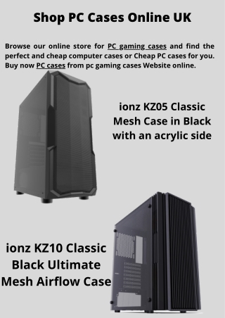 Shop PC Cases Online