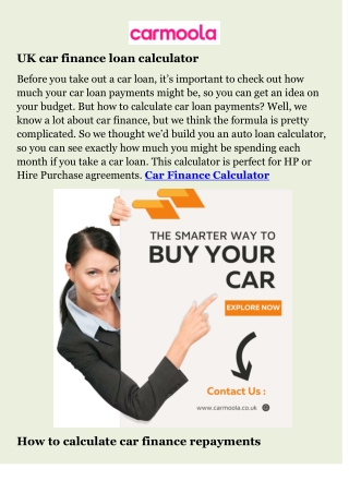 Car Finance Calculator