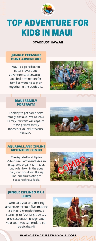 Adventure for kids in Maui - Stardust Hawaii