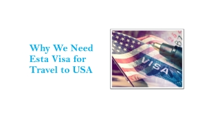 Why We Need Esta Visa for Travel to USA