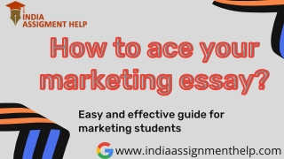 Our Distinct Features – Marketing Assignment Services in India