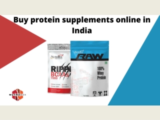 Buy protein supplements online in India