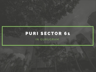 Puri Sector 61, Gurgaon | Live On The Bright Side