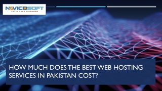 How much does the best web hosting service in Pakistan cost?