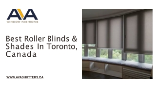 Best Roller Blinds & Shades In Toronto, Canada