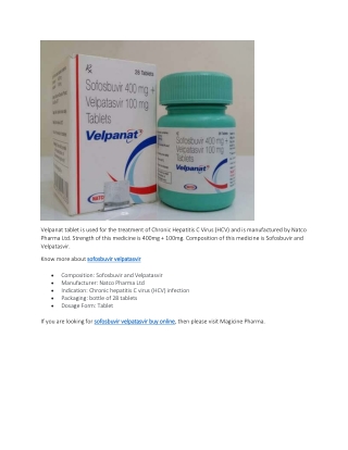 sofosbuvir velpatasvir buy online