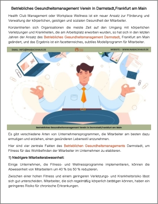 gute Betriebliches Gesundheitsmanagement Darmstadt