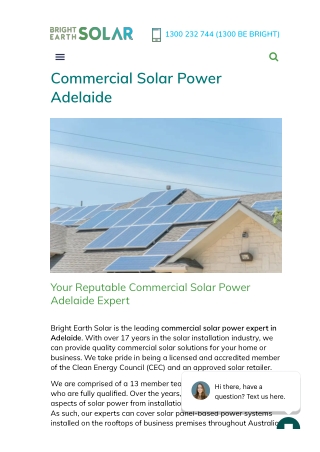 Commercial Solar Power Adelaide