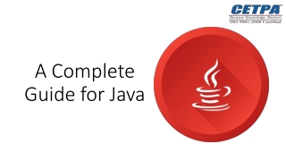 A Complete guide for Java