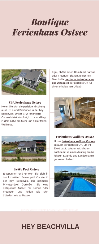 Boutique Ferienhaus Ostsee