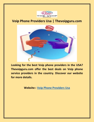 Voip Phone Providers Usa | Thevoipguru.com