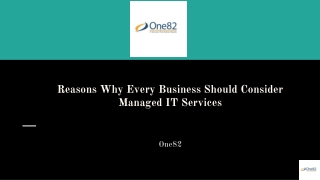 Reasons Why Every Business Should Consider Managed IT Services