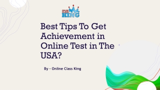 Best Tips To Get Achievement in Online Test in The USA?​