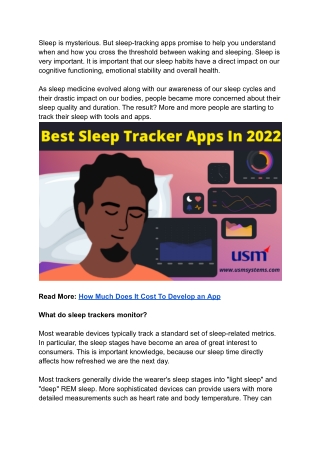 The 10 Best Sleep Tracker Apps You Must See In 2022