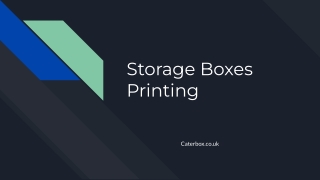 Box Branding & Printing - Caterbox