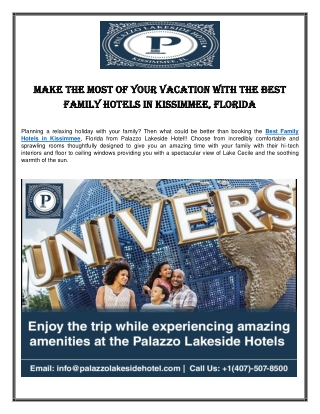 Best Family Hotels in Kissimmee