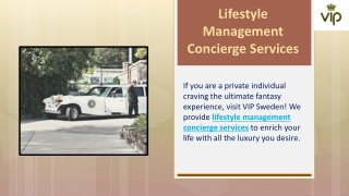 Lifestyle Management Concierge Services