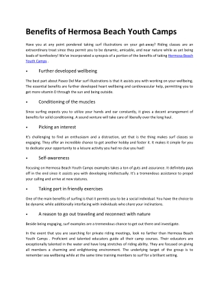 Hermosa Beach Youth Camps-PDF