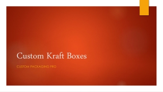 Custom Kraft Boxes