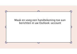 Maak en voeg een handtekening toe aan berichten in uw Outlook-account