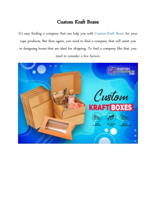 Custom Kraft Boxes