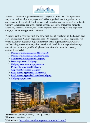 Calgary appraiser